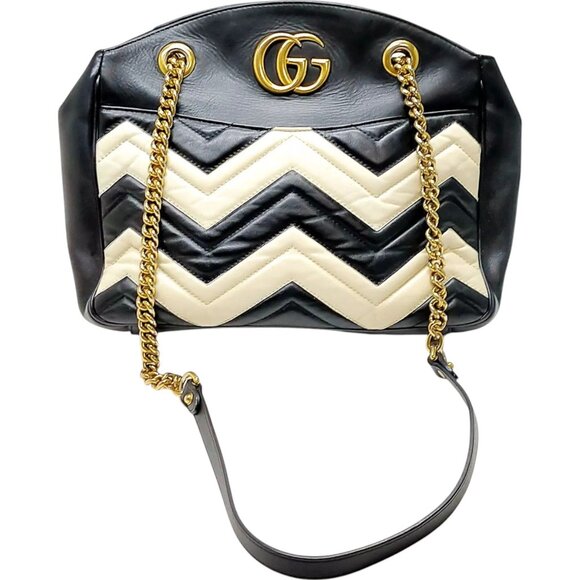 678672BA (X6) Gucci Shoulder Bag Black Leather - Picture 1 of 9